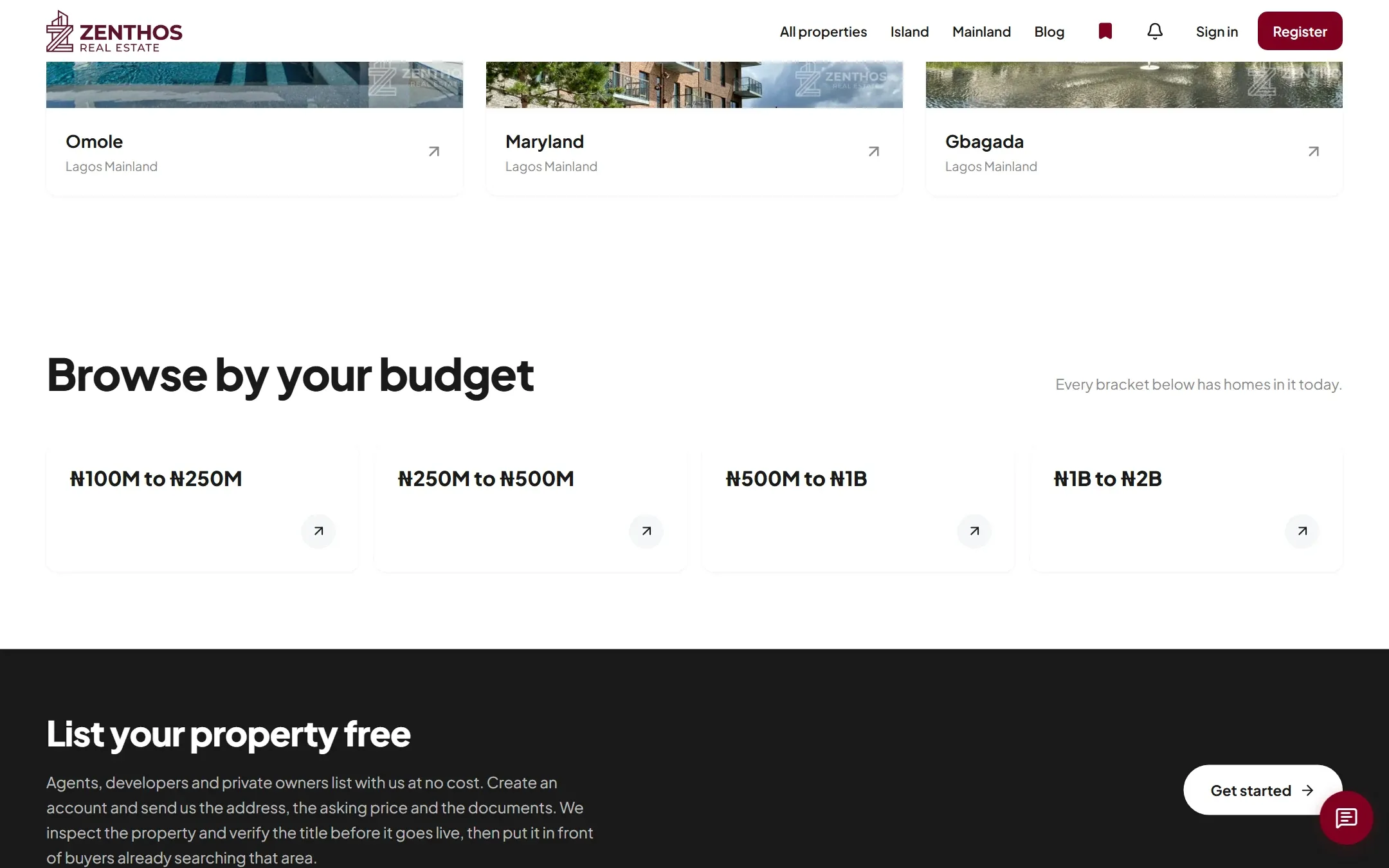 Browse by budget