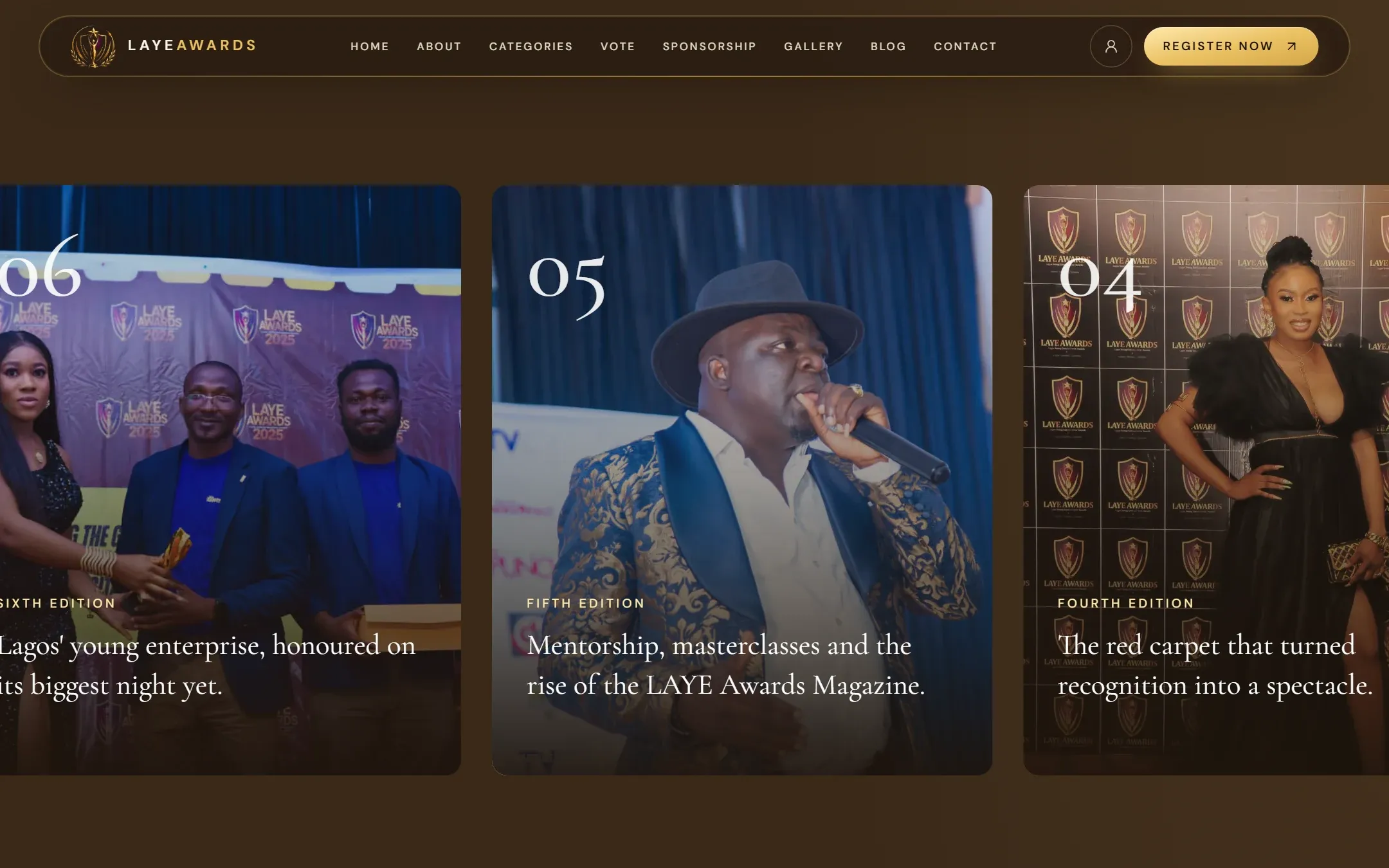 Six editions of the awards