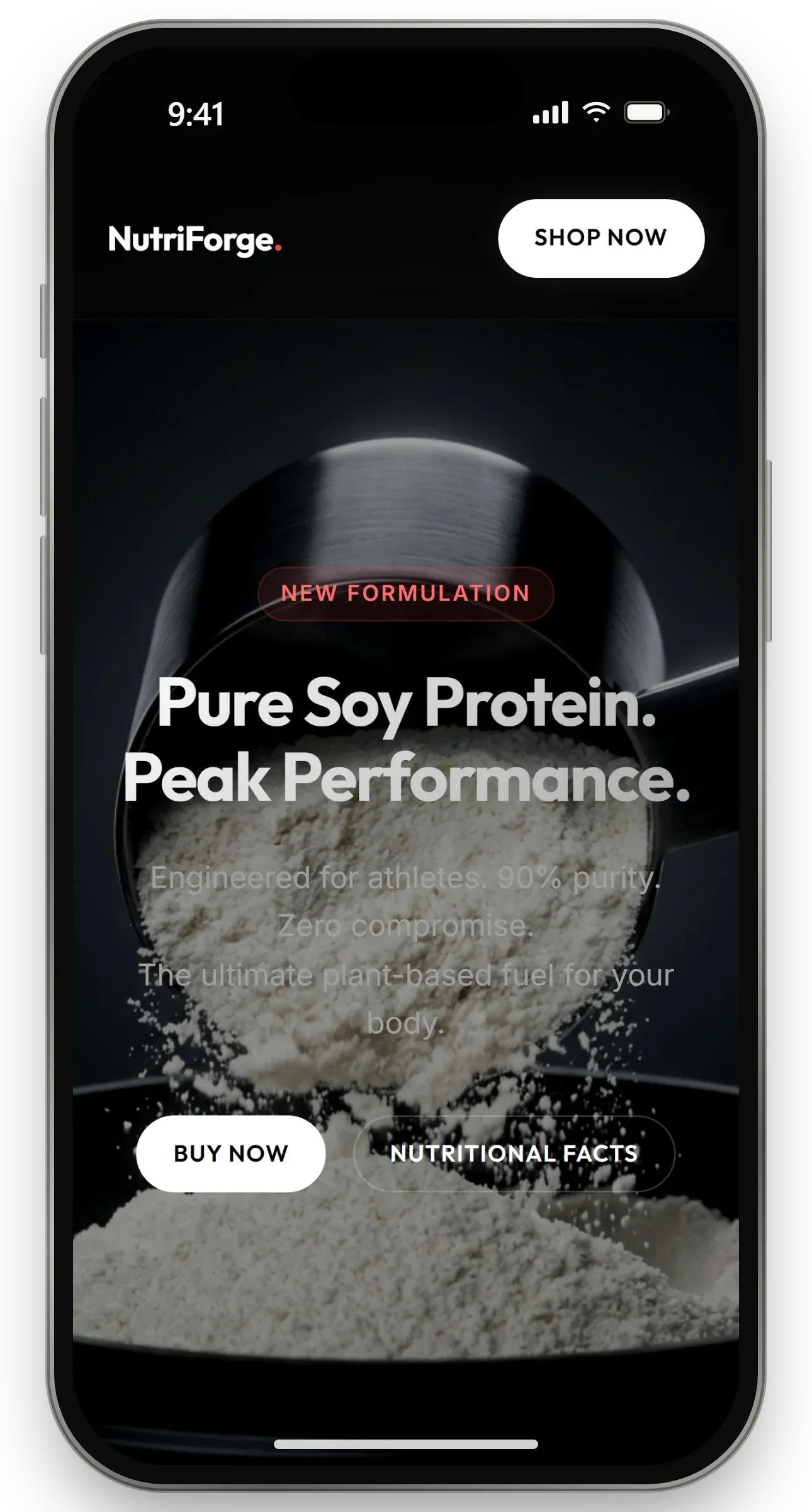 NutriForge on a phone